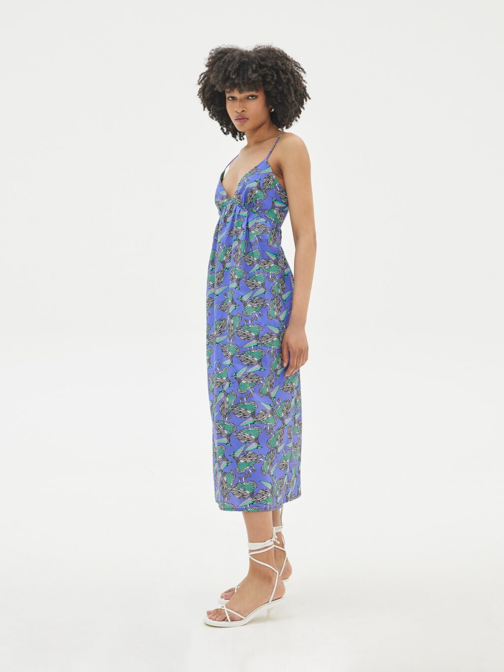 Love + Alicia Merlin Printed Cotton Midi Dress