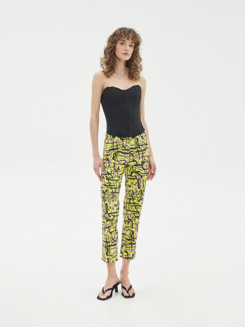 Love + Alicia Amal Printed Cotton Pants