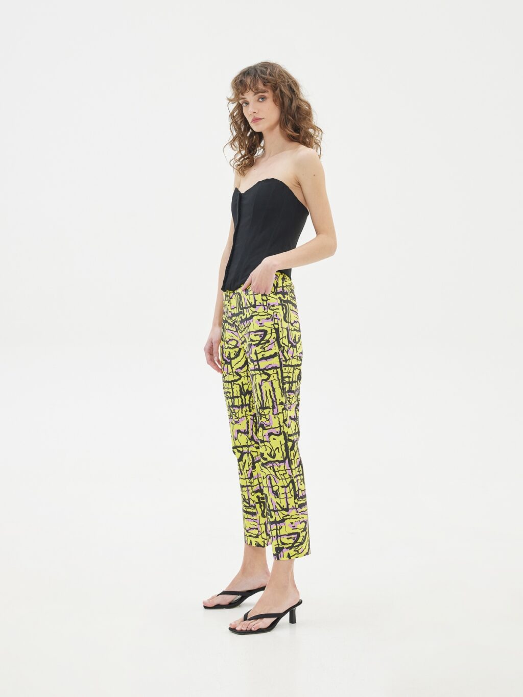 Love + Alicia Amal Printed Cotton Pants