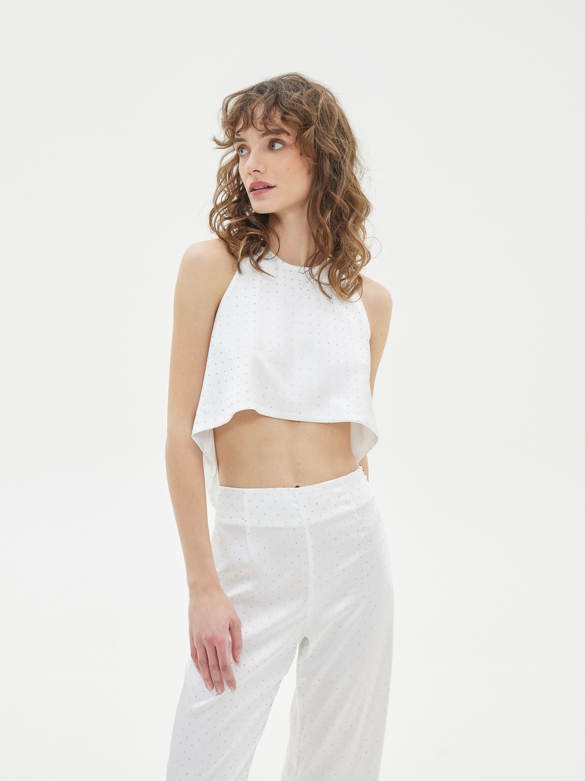 Love + Alicia Lini Satin Crystal Top