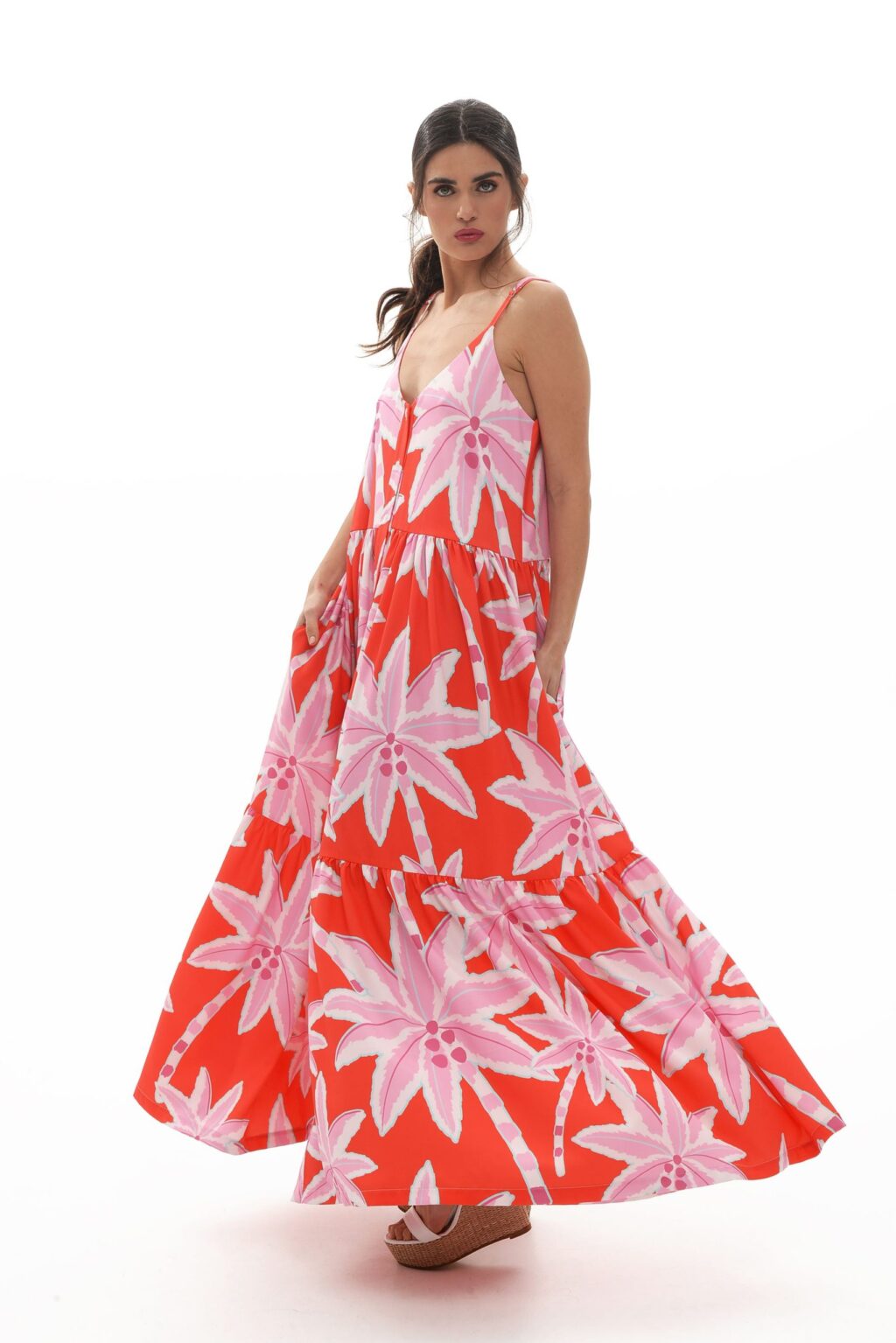 Mamoush Amaryliss Dress (Palm trees)