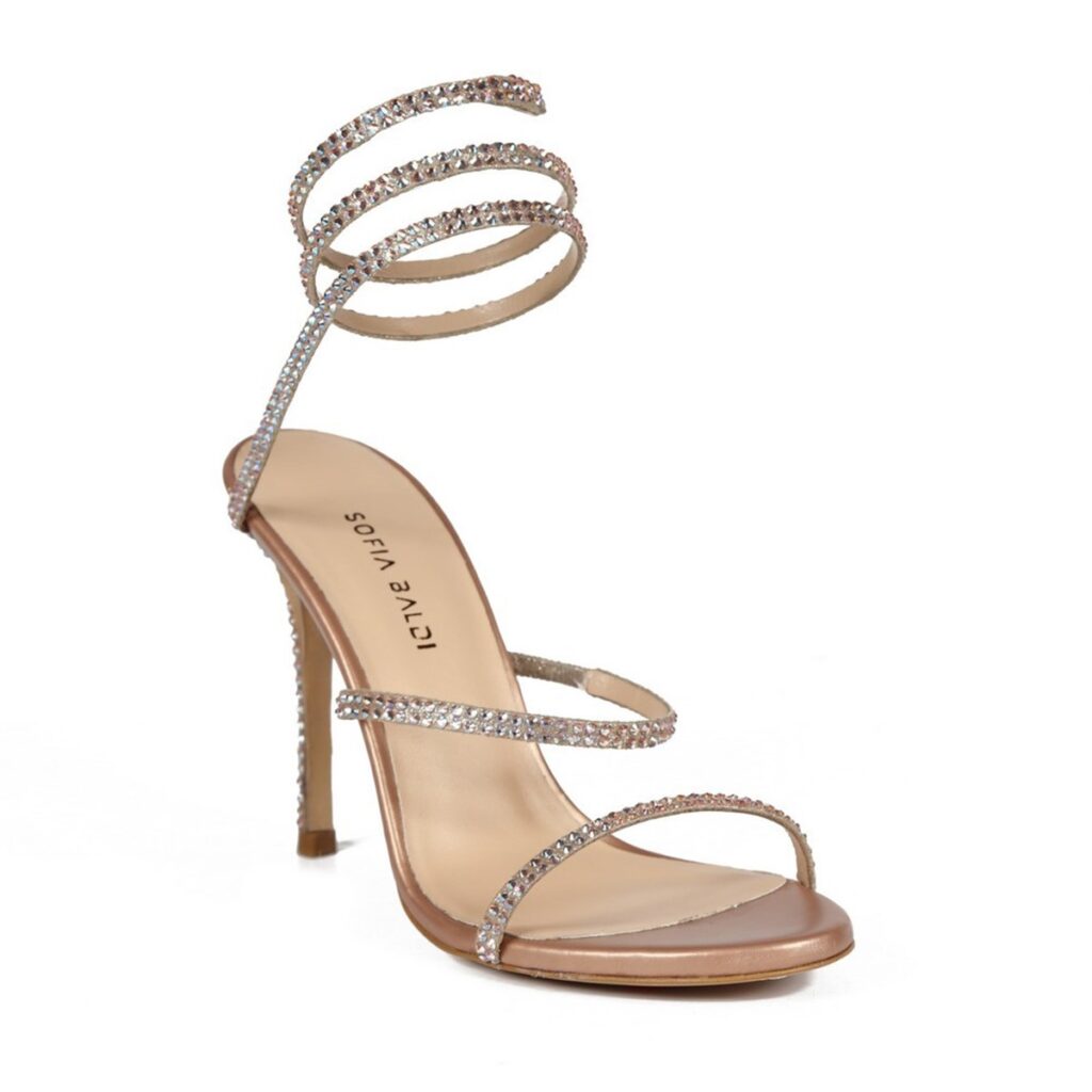 Martina Leather Embellished Sandals