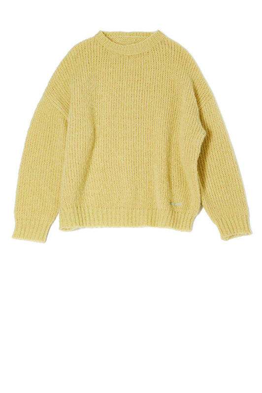 Milkwhite Knit Sweater Yellow