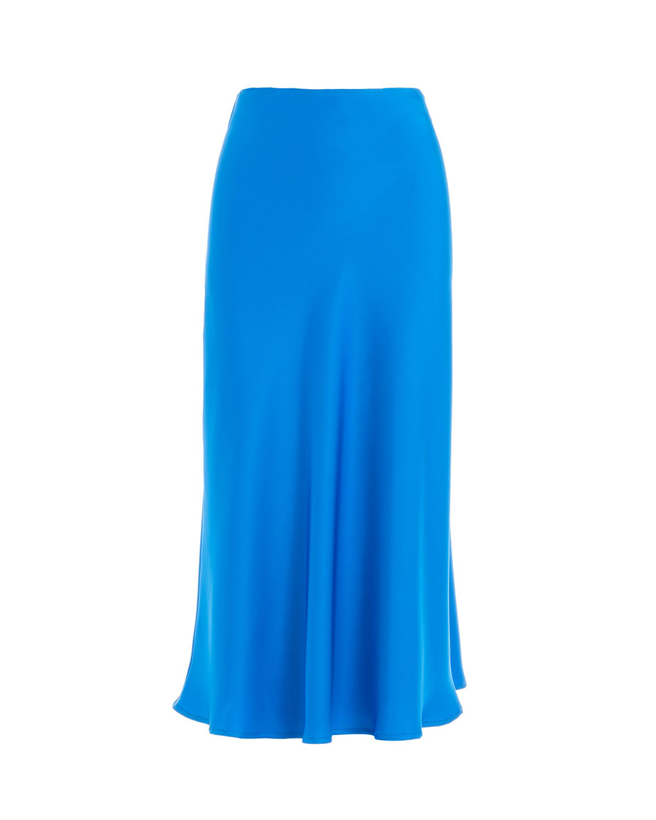 Milkwhite Maxi Skirt Blue