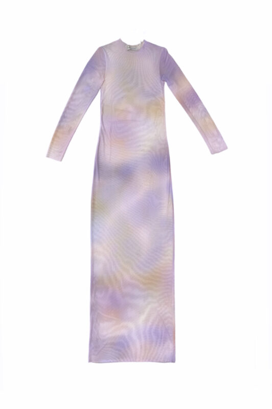 Milkwhite Mesh Dress Sunrise Lilac