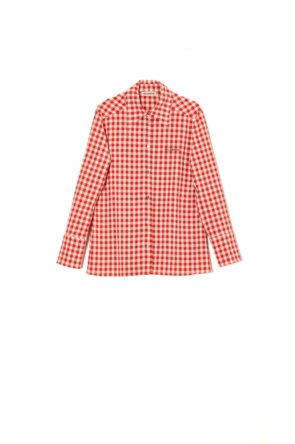 Milkwhite Plaid Red Shirt