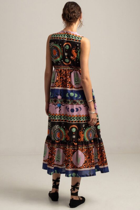 Peace & Chaos Mythology Long Dress