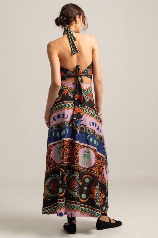 Peace & Chaos Mythology Maxi Skirt