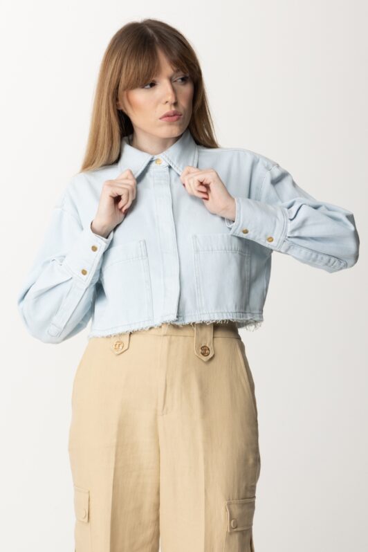 Pinko Denim Cropped Shirt