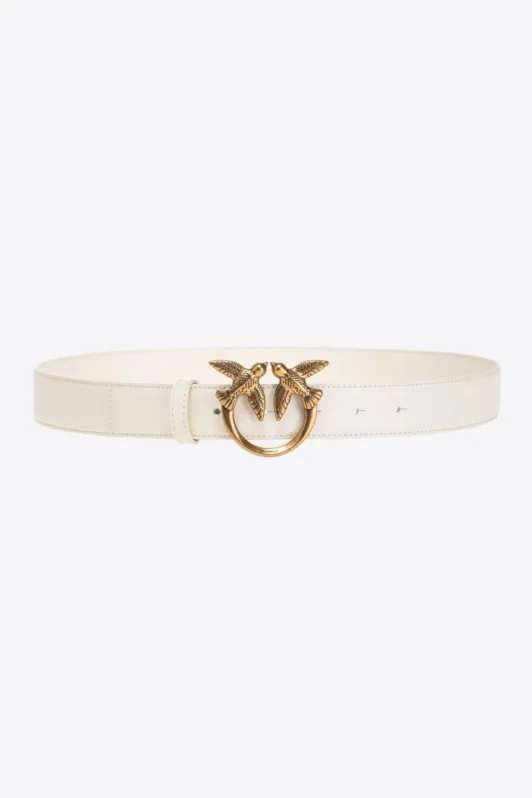 Pinko Love Birds Leather Belt 3cm