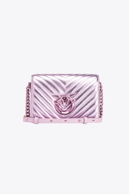 Pinko Mini Love Bag Click Metal Chevron