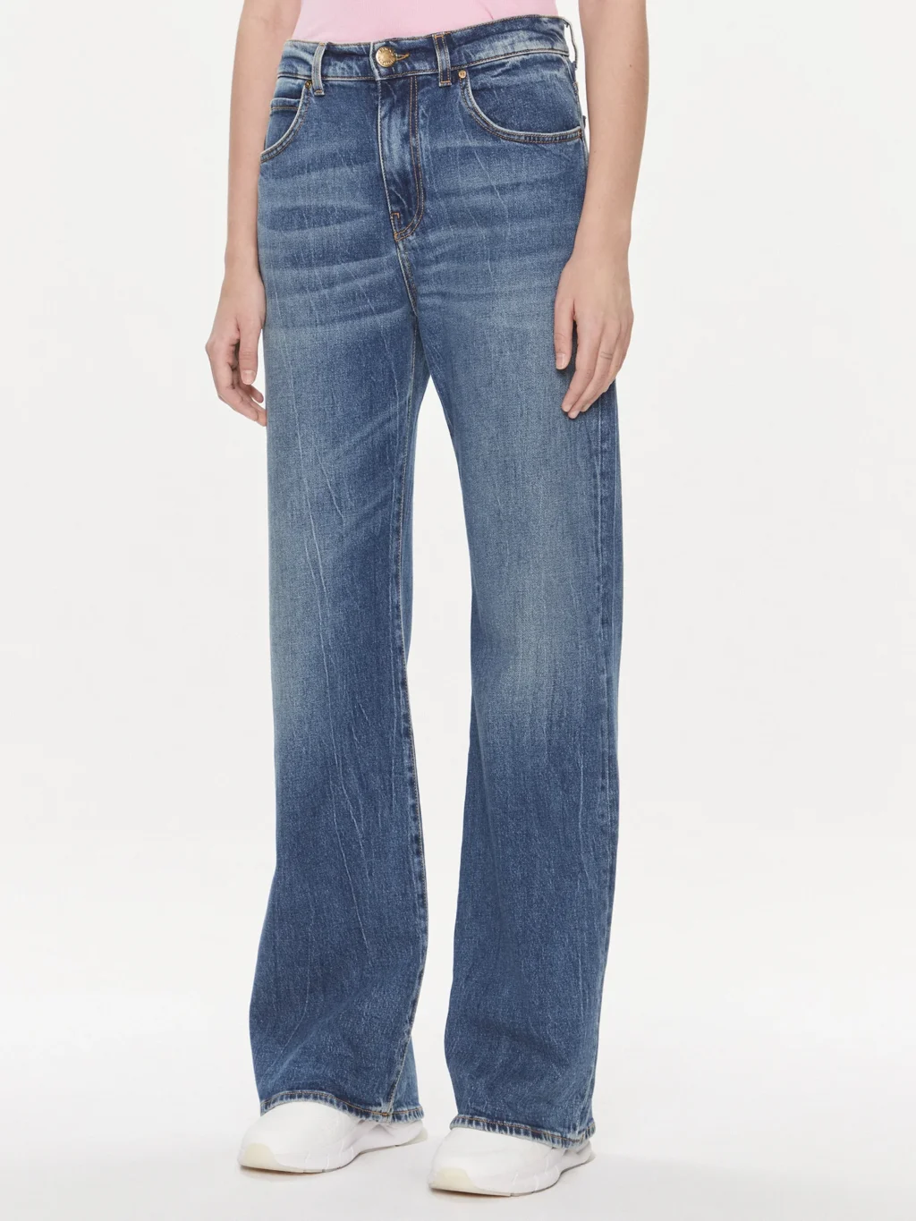 Pinko Wide Leg Denim Jeans