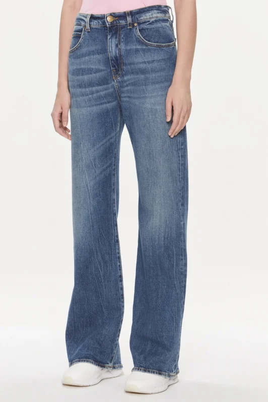 Pinko Wide Leg Denim Jeans