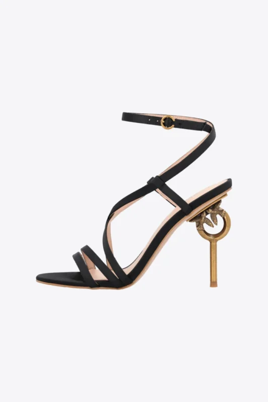 Pinko Love Birt Heeled Satin Sandals