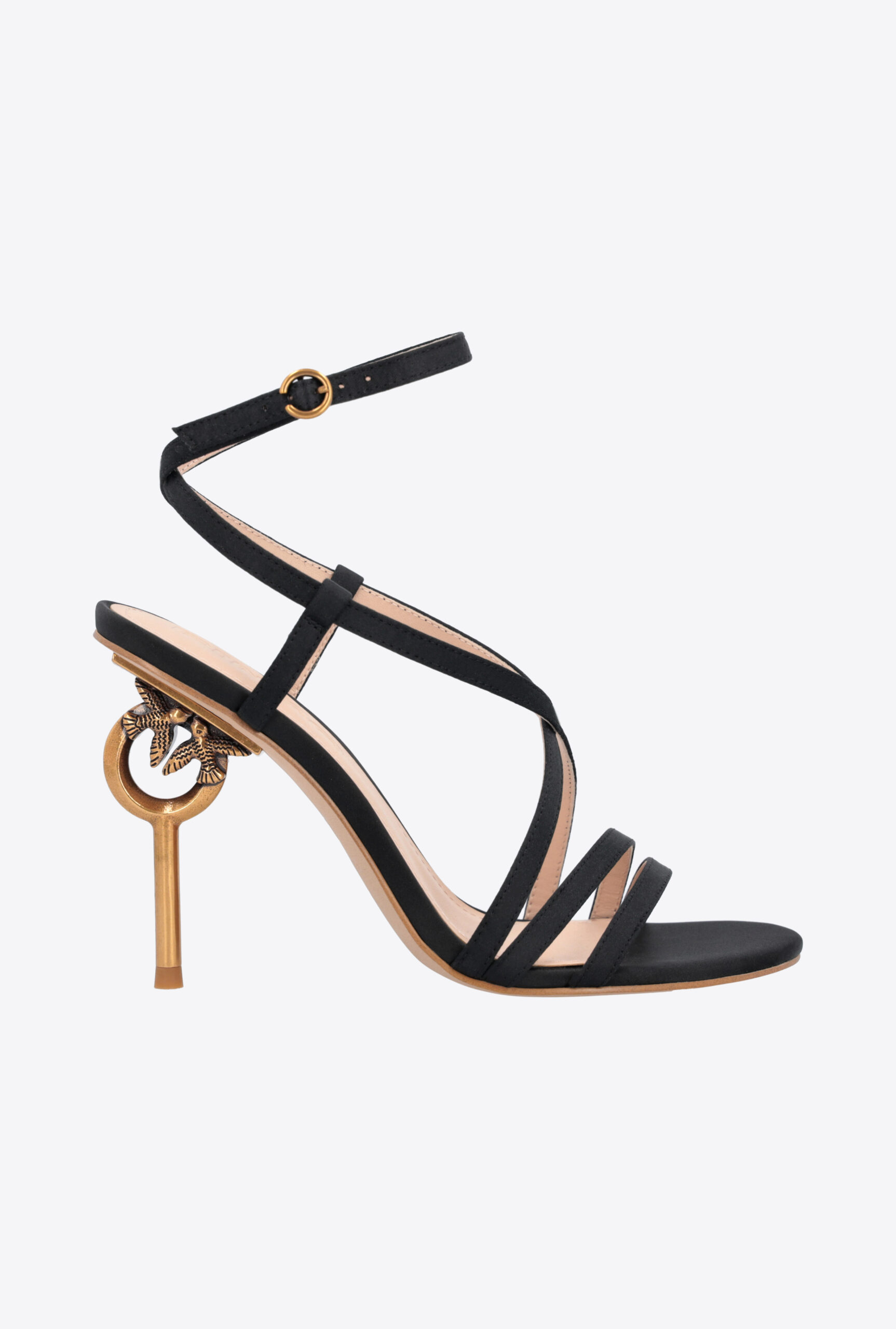 Pinko Love Birt Heeled Satin Sandals