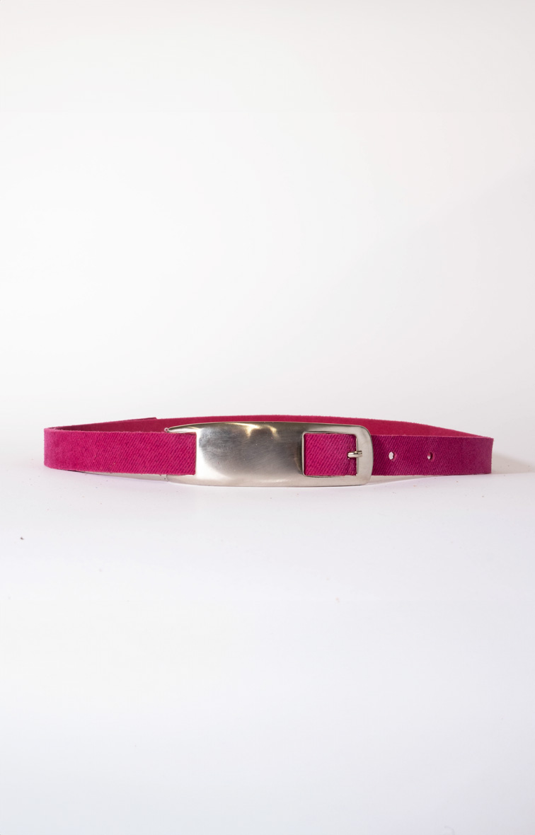 Salt & Pepper Maura Magenta Leather Belt