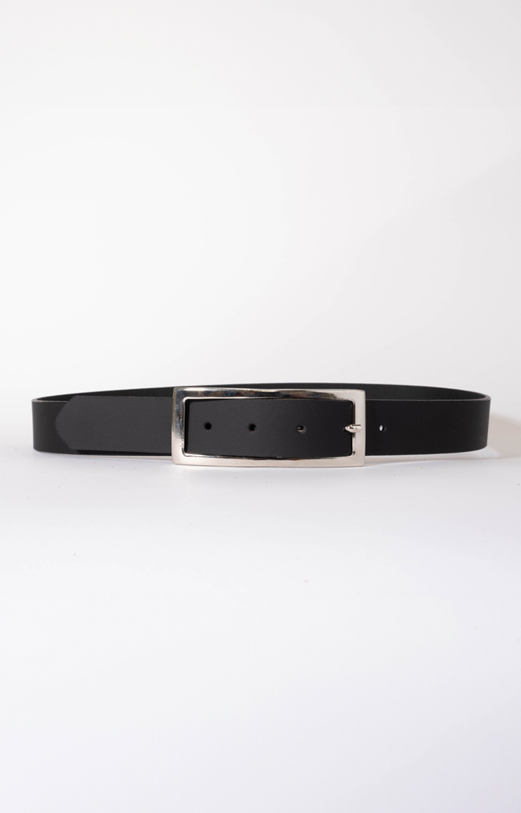 Salt & Pepper Samara Black Leather Belt