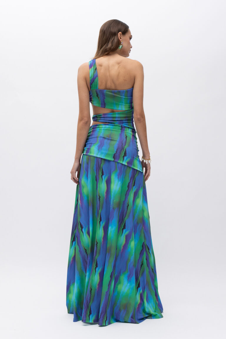 Mallory The Label Aurora Blue Print Dress