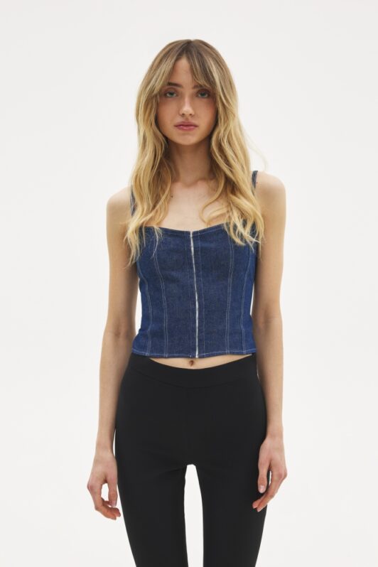 Sunset Go Bianca Top denim