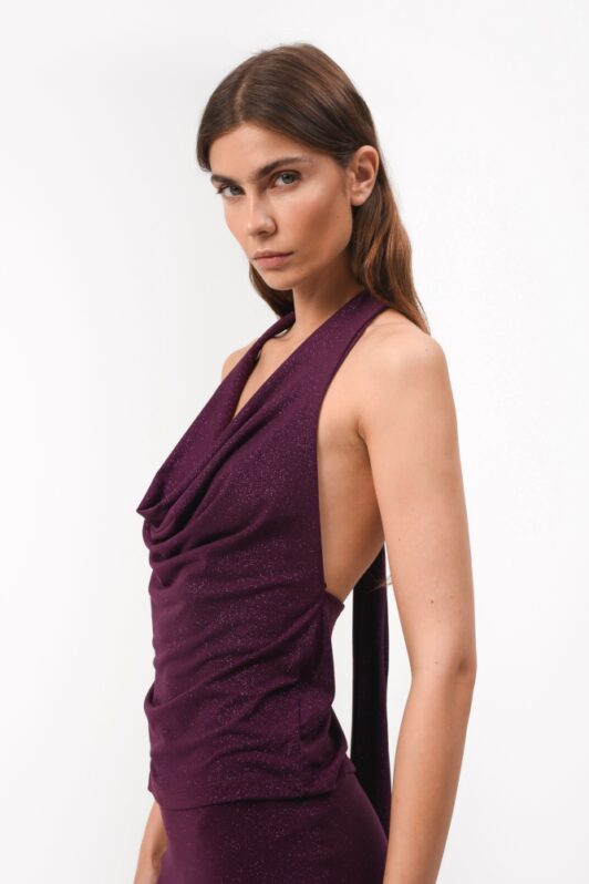 Sunset Go Kaia Top aubergine