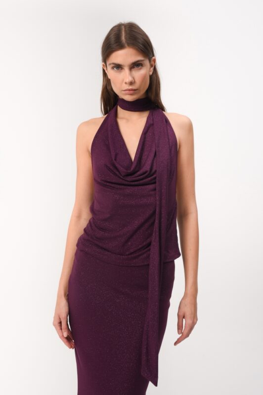 Sunset Go Kaia Top aubergine