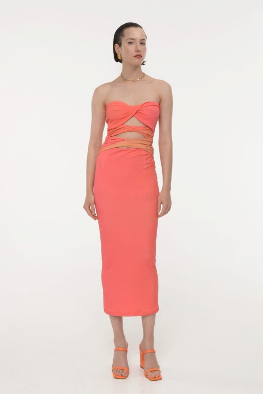 Trilogy Sunrise Jersey Midi Dress