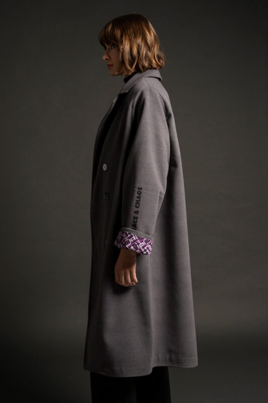 Peace & Chaos Pluma Coat anthracite