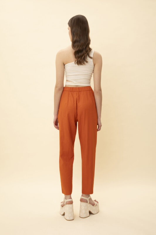 We Are Linen Look Pleated Pants