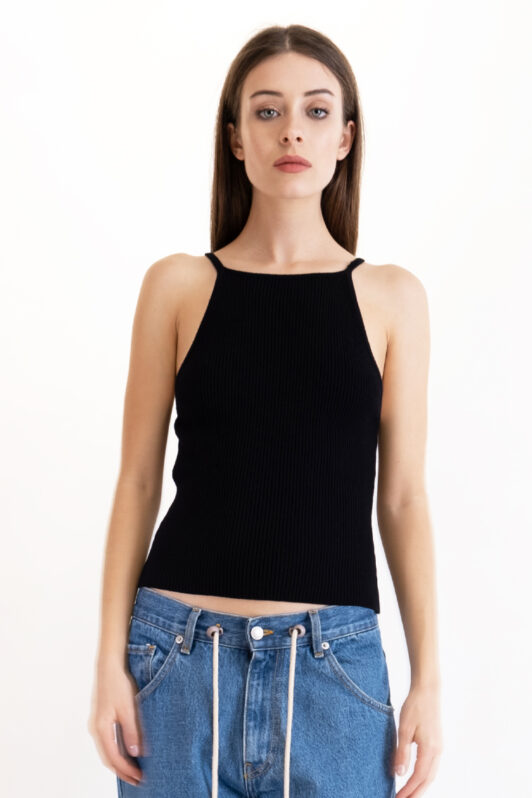 Salt & Pepper Chloe Black Top