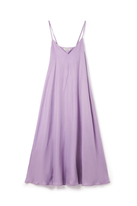 Milkwhite Lilac Dress With Spaghetti Straps