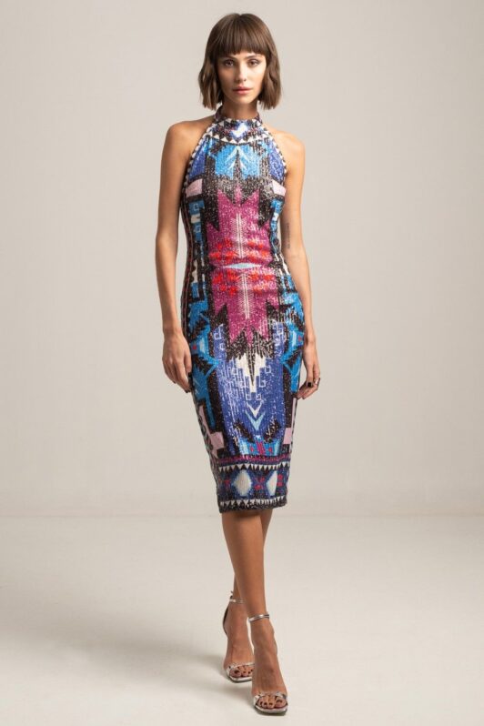 Peace & Chaos Reicarnation Sequin Long Dress