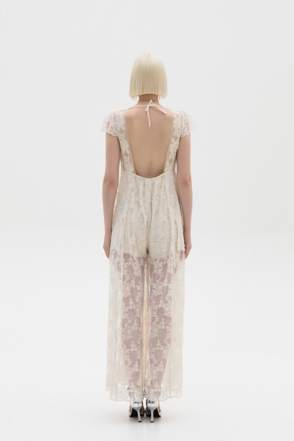 A Piece Of Me Alyssa Lace Ivory Jumpsuit