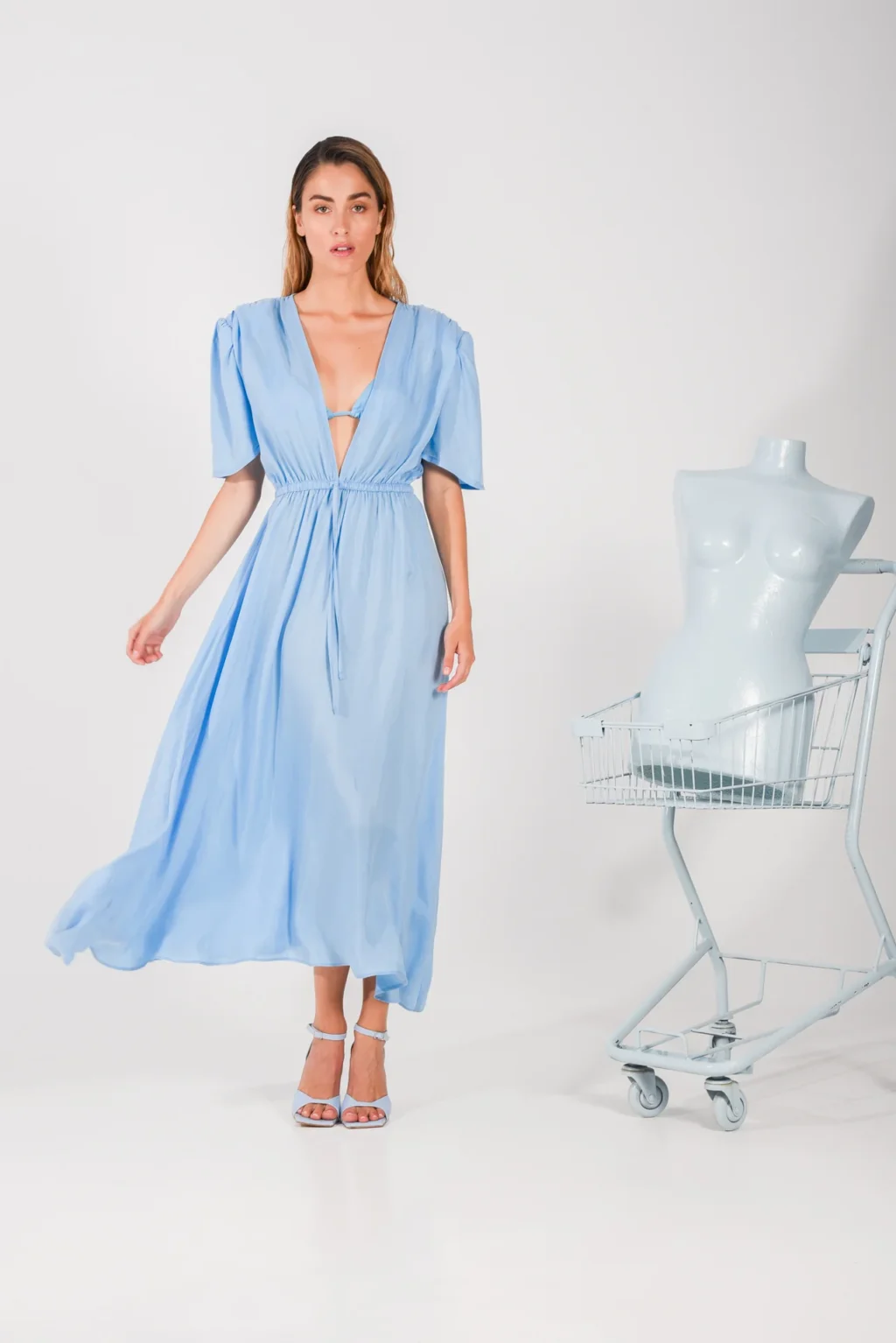 Arpyes Garner Dress Light Blue