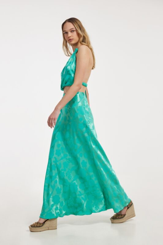 Hemithea Filia Skirt Satin Aqua