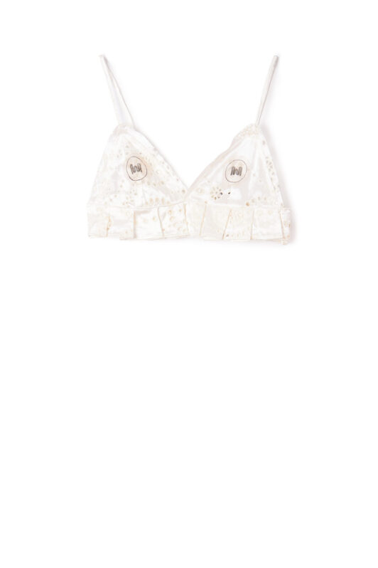 Milkwhite Embroidered Bra