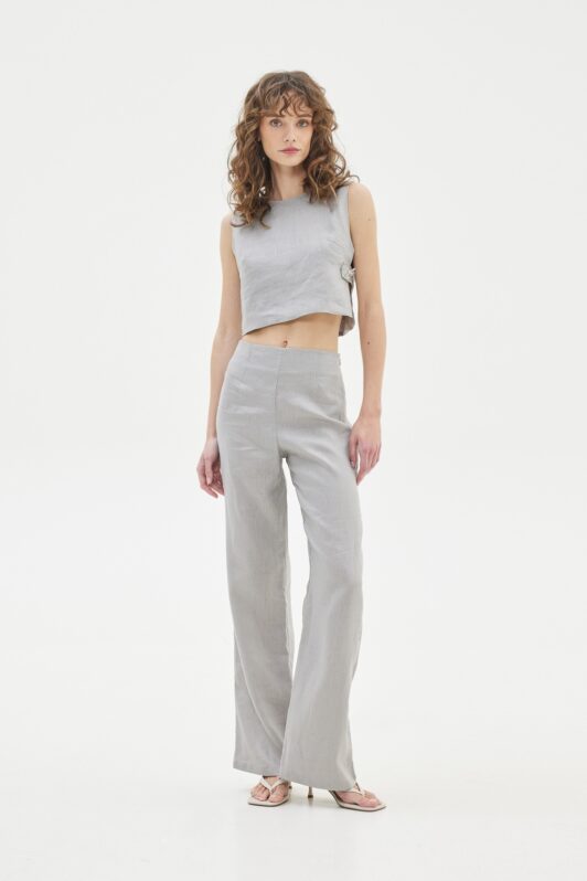 Love + Alicia Burma Linen Wide-Leg Pants