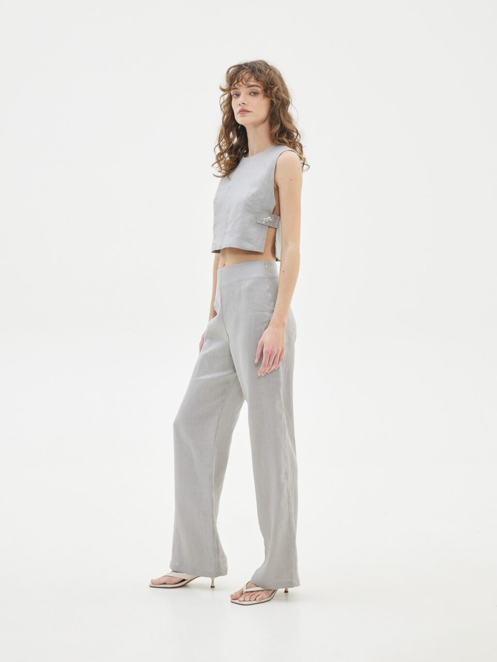 Love + Alicia Burma Linen Wide-Leg Pants