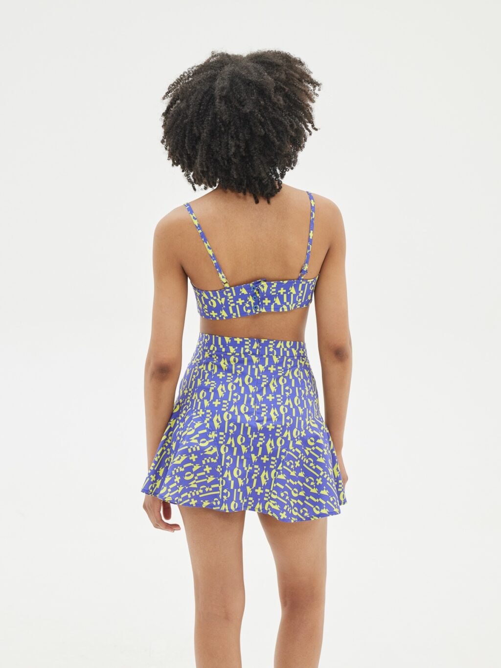 Love + Alicia Kairi Printed Bustier Top