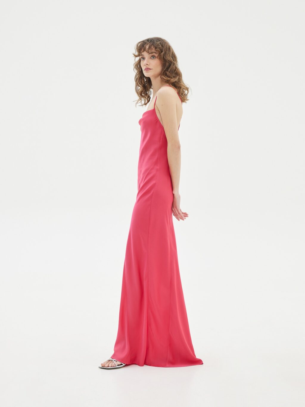 Love + Alicia Ray Satin Maxi Dress