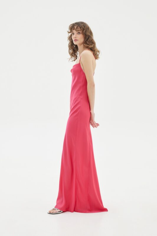 Love + Alicia Ray Satin Maxi Dress