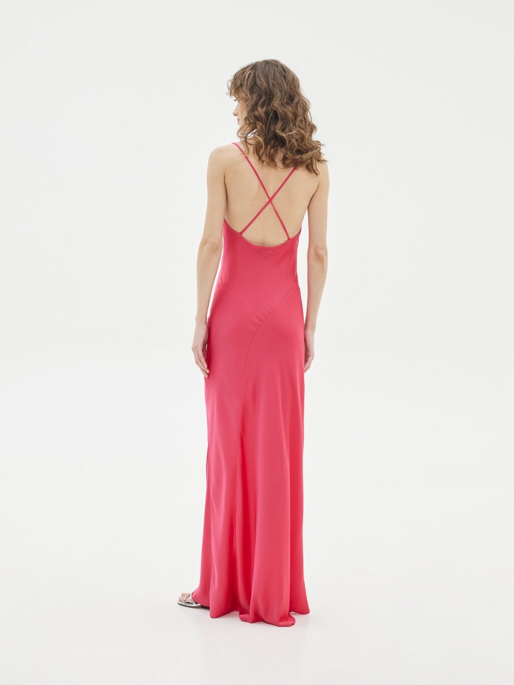 Love + Alicia Ray Satin Maxi Dress