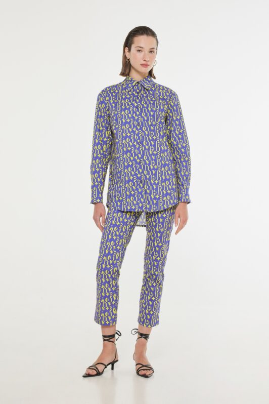 Love + Alicia Verde Monogram Shirt