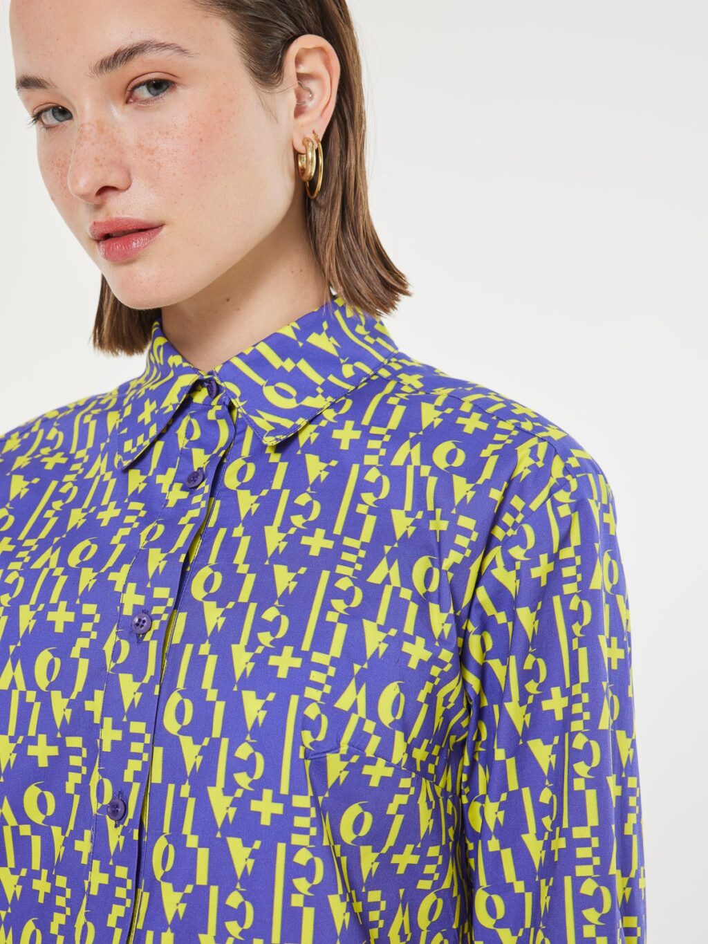 Love + Alicia Verde Monogram Shirt