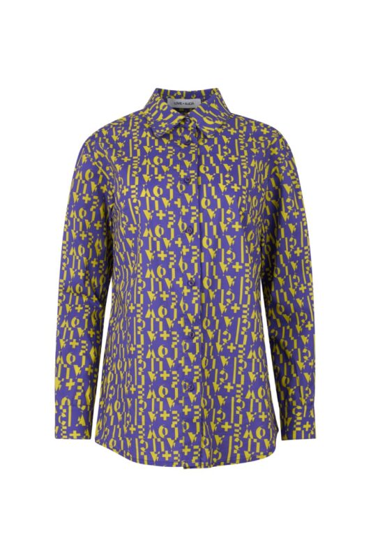 Love + Alicia Verde Monogram Shirt