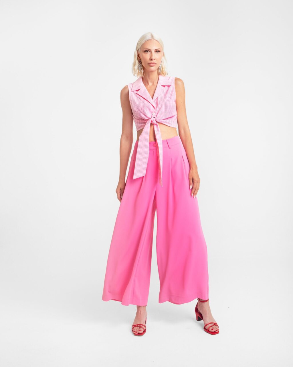 Mamoush Gina Cropped Trousers (Pink)