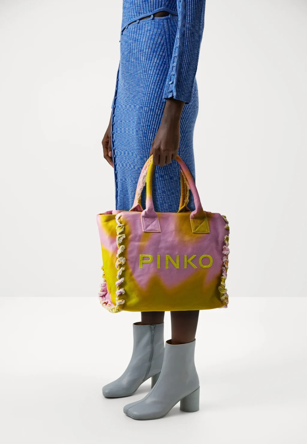 Pinko Beach Shopping Canvas Bag