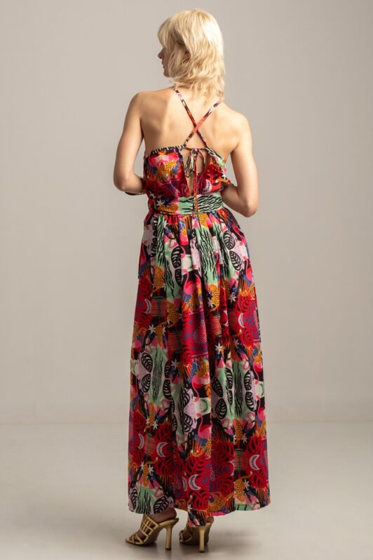 Peace & Chaos Tropical Maxi Dress