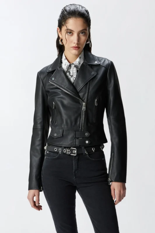 Biker Leather Short Jacket