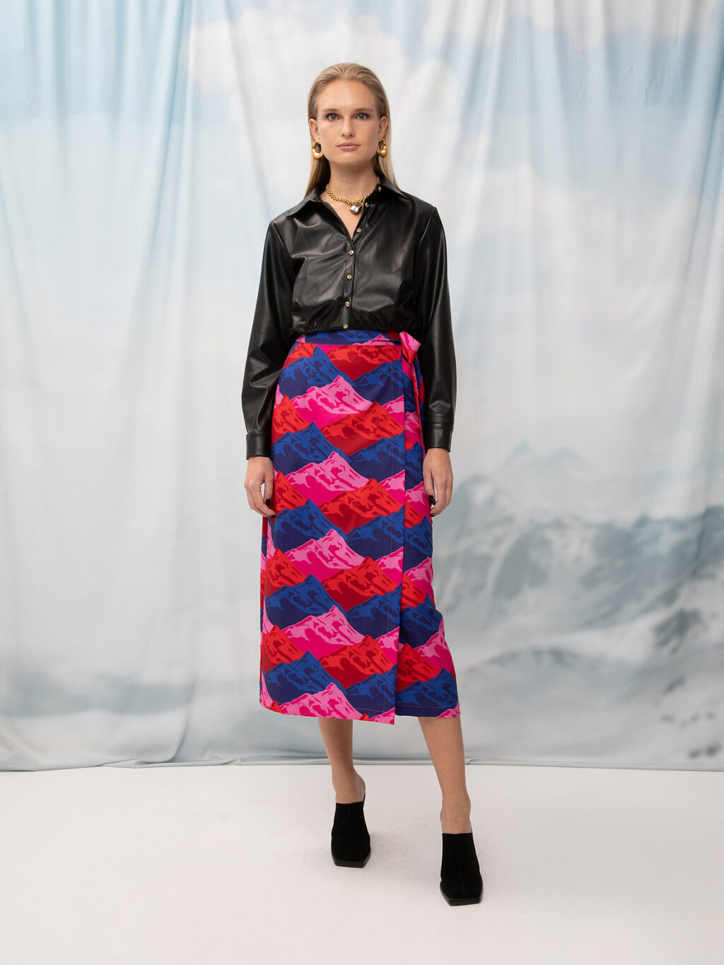 Mountains Midi Skirt