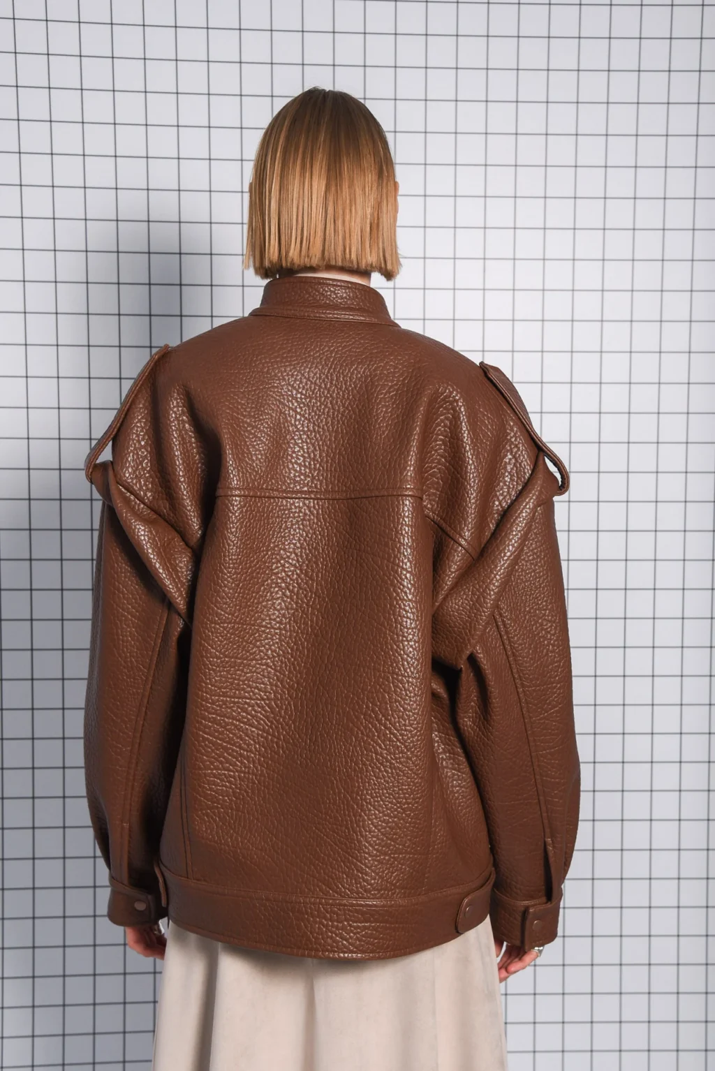 Thrive Brown Leather Jacket